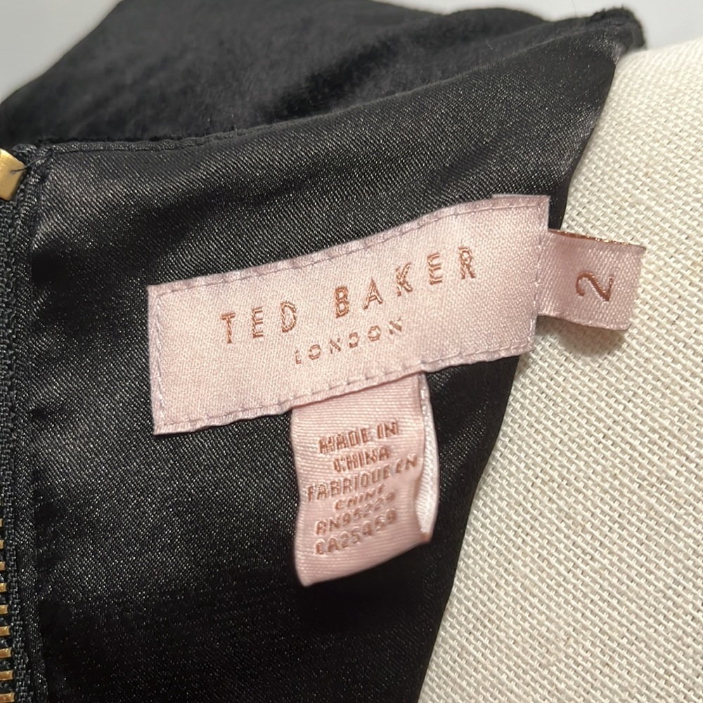 Ted baker size 2 celena black dress - Picture 15 of 16